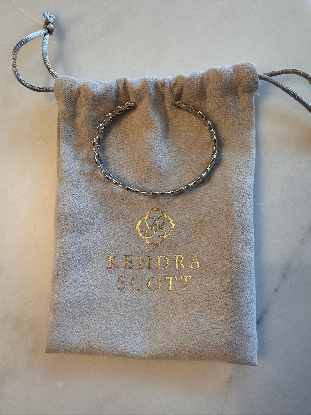 Kendra Scott Silver Braided Open Cuff Bracelet